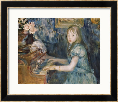 Lucie Leon At The Piano, Circa 1892 by Berthe Morisot Pricing Limited Edition Print image