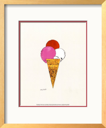 Ice Cream Dessert, C.1959 (Red, Pink And White) by Andy Warhol Pricing Limited Edition Print image
