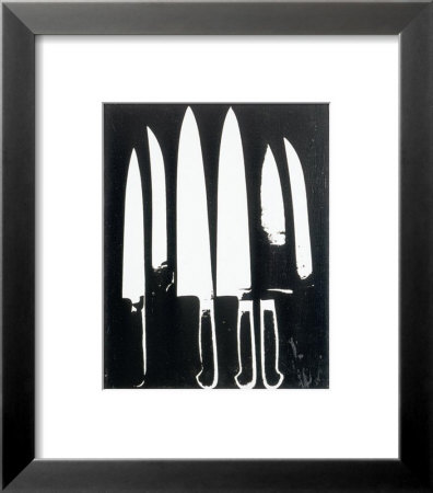 Knives, C.1981 (Black And White) by Andy Warhol Pricing Limited Edition Print image