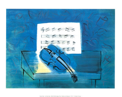 Le Violon Bleu by Raoul Dufy Pricing Limited Edition Print image