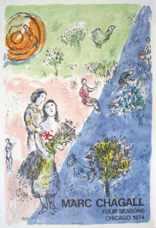 The Four Seasons, 1974 by Marc Chagall Pricing Limited Edition Print image
