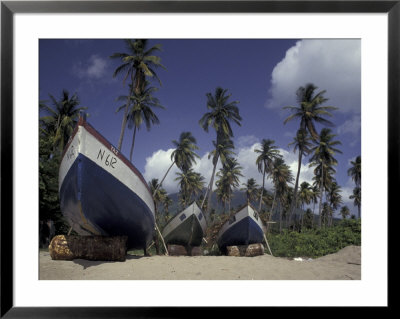 Boat On Pinney Beach, Nevis, Caribbean by Robin Hill Pricing Limited Edition Print image