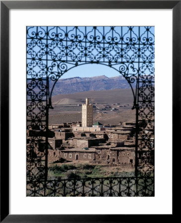 View Of Telouet And High Atlas Mountains From The Kasbah, Telouet, Morocco, North Africa, Africa by David Poole Pricing Limited Edition Print image