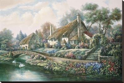 Village Of Selworthy by Carl Valente Pricing Limited Edition Print image