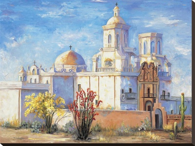 Spirit Of The White Dove (San Xavier Del Bac) by Mary Schaefer Pricing Limited Edition Print image