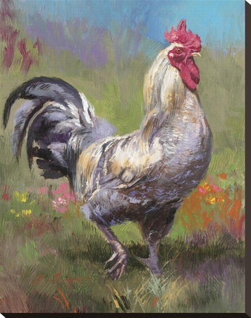 Purple Rooster by Nenad Mirkovich Pricing Limited Edition Print image