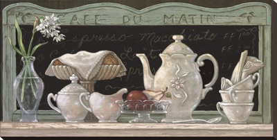 Cafe Du Matin by Janet Kruskamp Pricing Limited Edition Print image