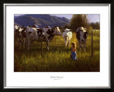 Anniken And The Cows by Robert Duncan Pricing Limited Edition Print image