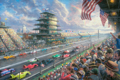 Indy Excitement by Thomas Kinkade Pricing Limited Edition Print image