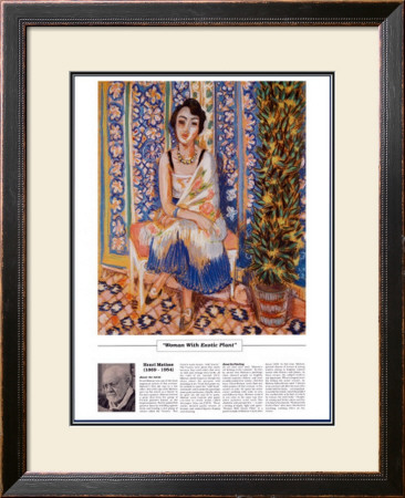 Twentieth Century Art Masterpieces - Woman With Exotic Plant by Henri Matisse Pricing Limited Edition Print image