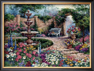Tranquil Garden by Barbara Mock Pricing Limited Edition Print image