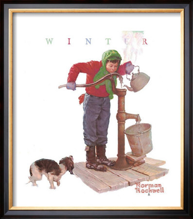 Chilling Chore by Norman Rockwell Pricing Limited Edition Print image