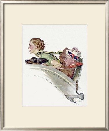 Rumble Seat by Norman Rockwell Pricing Limited Edition Print image