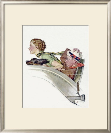 Rumble Seat by Norman Rockwell Pricing Limited Edition Print image