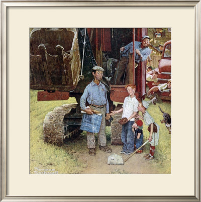 Construction Crew by Norman Rockwell Pricing Limited Edition Print image