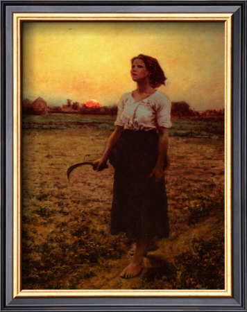 The Song Of The Lark by Jules Breton Pricing Limited Edition Print image