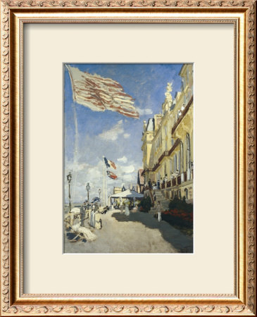 Hotel Des Roches Noires, Trouville.  1870 by Claude Monet Pricing Limited Edition Print image