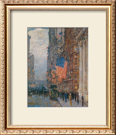 Flags On The Waldorf by Childe Hassam Pricing Limited Edition Print image
