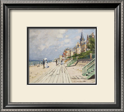Beach At Trouville, 1870 by Claude Monet Pricing Limited Edition Print image