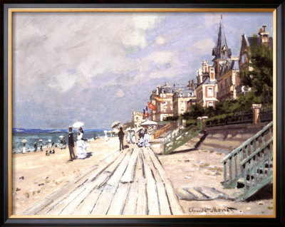 Beach At Trouville by Claude Monet Pricing Limited Edition Print image