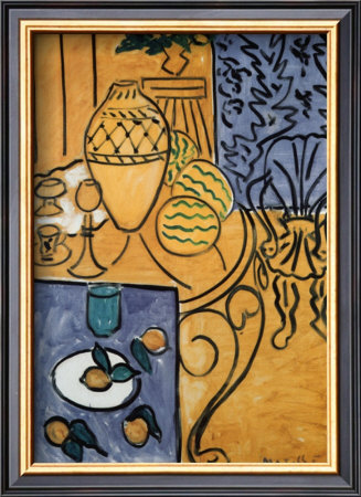 Interior In Yellow And Blue, 1946 by Henri Matisse Pricing Limited Edition Print image