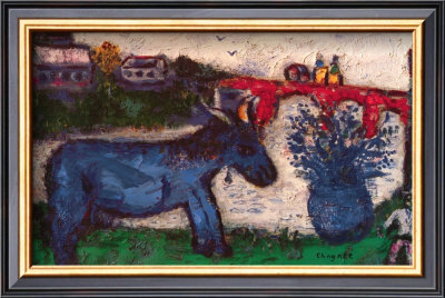 Blue Donkey by Marc Chagall Pricing Limited Edition Print image