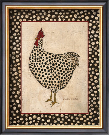 Spotted Chicken by Warren Kimble Pricing Limited Edition Print image