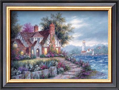 Sunset Over The Bay by Dennis Patrick Lewan Pricing Limited Edition Print image