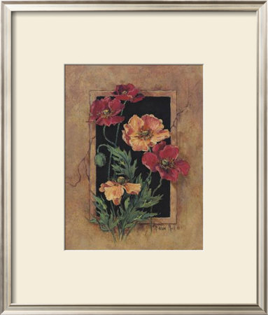 Framed Poppies by Barbara Mock Pricing Limited Edition Print image