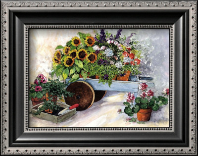 Potted Purple Pansy by Peggy Abrams Pricing Limited Edition Print image