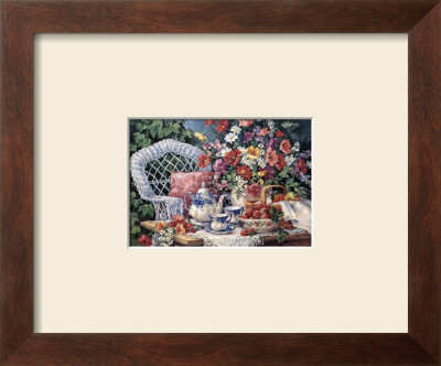 Tea And Strawberries by Barbara Mock Pricing Limited Edition Print image