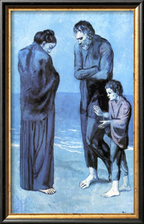 Les Pauvres Au Bord De La Mer, C.1903 by Pablo Picasso Pricing Limited Edition Print image