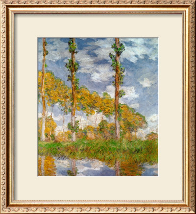 Poplars At Giverny by Claude Monet Pricing Limited Edition Print image