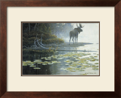 Moose At Water's Edge by Robert Bateman Pricing Limited Edition Print image