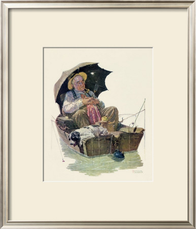 Gone Fishing Norman Rockwell Collector Plate