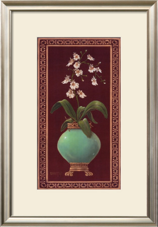 Ginger Jar With Orchids I by Janet Kruskamp Pricing Limited Edition Print image