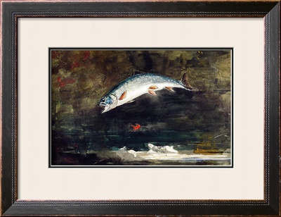 Jumping Trout by Winslow Homer Pricing Limited Edition Print image