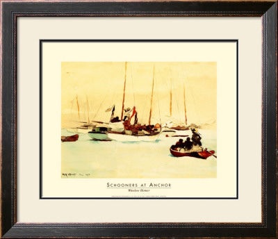Schooners At Anchor by Winslow Homer Pricing Limited Edition Print image