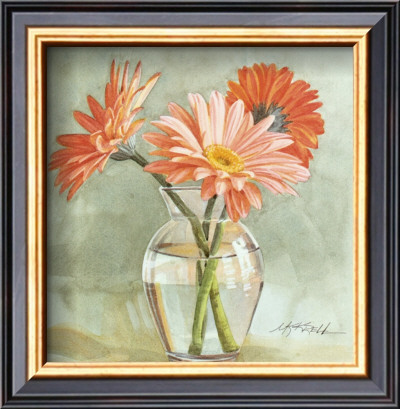 Tangerine Gerbera by Mary Kay Krell Pricing Limited Edition Print image