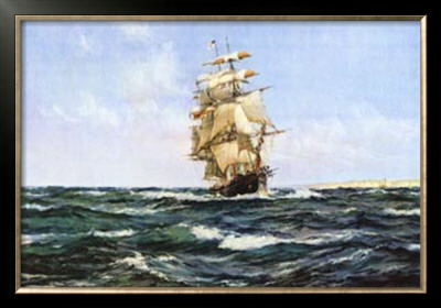 Up Channel, The Lahloo by Montague Dawson Pricing Limited Edition Print image