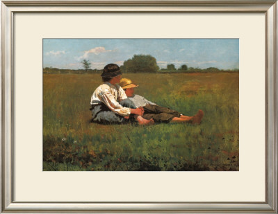 Boys In A Pasture, 1874 by Winslow Homer Pricing Limited Edition Print image