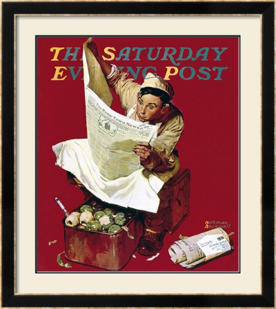 Willie Gillis On K.P. by Norman Rockwell Pricing Limited Edition Print image