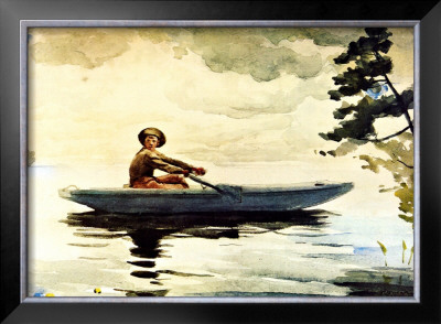 Boating In Adirondacks by Winslow Homer Pricing Limited Edition Print image