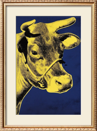 Cow, C.1971 (Blue And Yellow) by Andy Warhol Pricing Limited Edition Print image