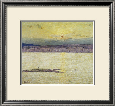 Sunset Ironbound Island: Mount Desert, Maine by Childe Hassam Pricing Limited Edition Print image