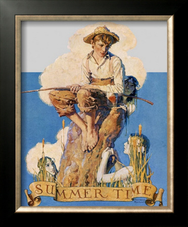 Summertime by Norman Rockwell Pricing Limited Edition Print image