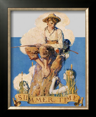 Summertime by Norman Rockwell Pricing Limited Edition Print image