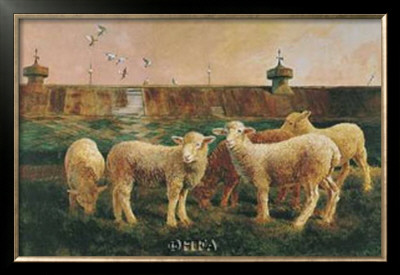 Five Lambs, 1988 by Richard Yaco Pricing Limited Edition Print image