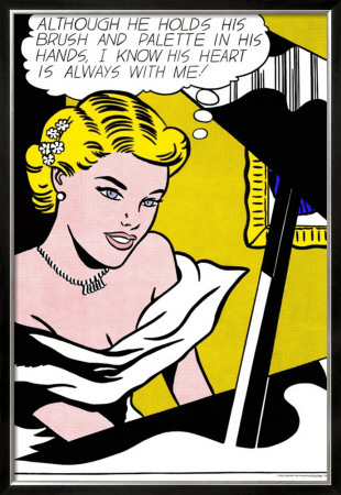 Girl At Piano, 1963 by Roy Lichtenstein Pricing Limited Edition Print image