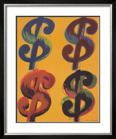 Four Dollar Signs by Andy Warhol Pricing Limited Edition Print image